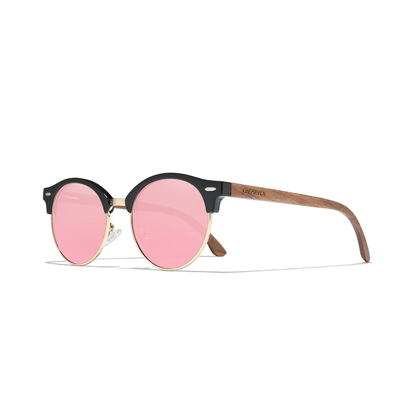 Walnut Wood Glasses Ultralight Polarized - Premium Zonnebrillen from My Store - Just €168.68! Shop now at KIYOO Royal Brand