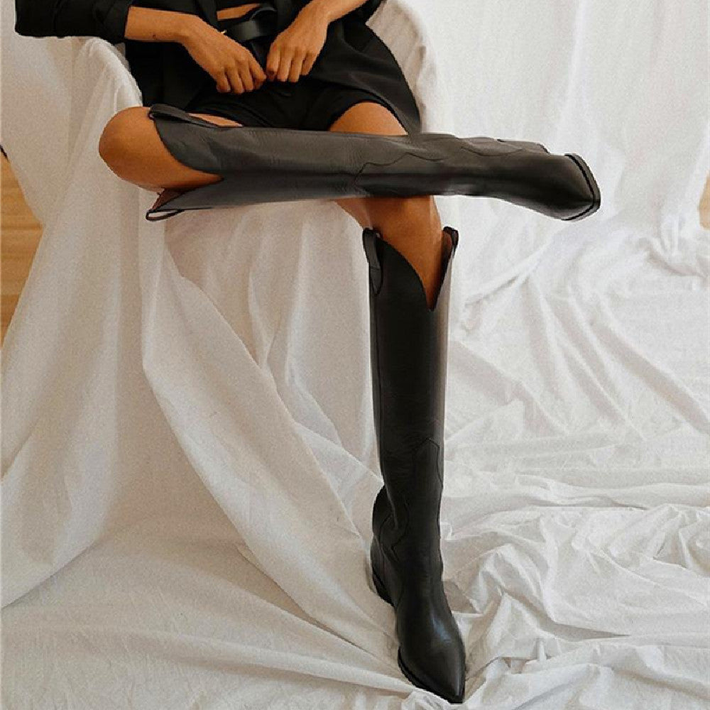 Women's High Heel Pointed Sleeve Boots - Premium Dames laarzen from My Store - Just €65.11! Shop now at KIYOO Royal Brand