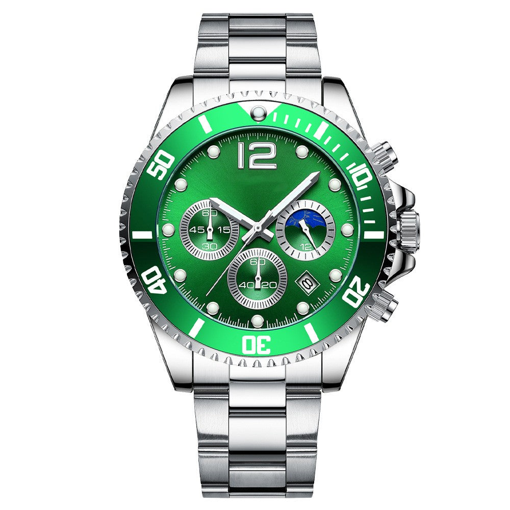 Fashion Casual Steel Band Six Needle Steel Band Watch - Premium Watches from My Store - Just €47.22! Shop now at KIYOO Royal Brand