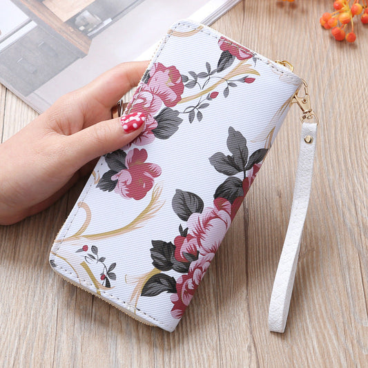 Women's Long Wallet Printed Single-pull Mobile Phone Bag Clutch - Premium Portemennees from My Store - Just €13.75! Shop now at KIYOO Royal Brand