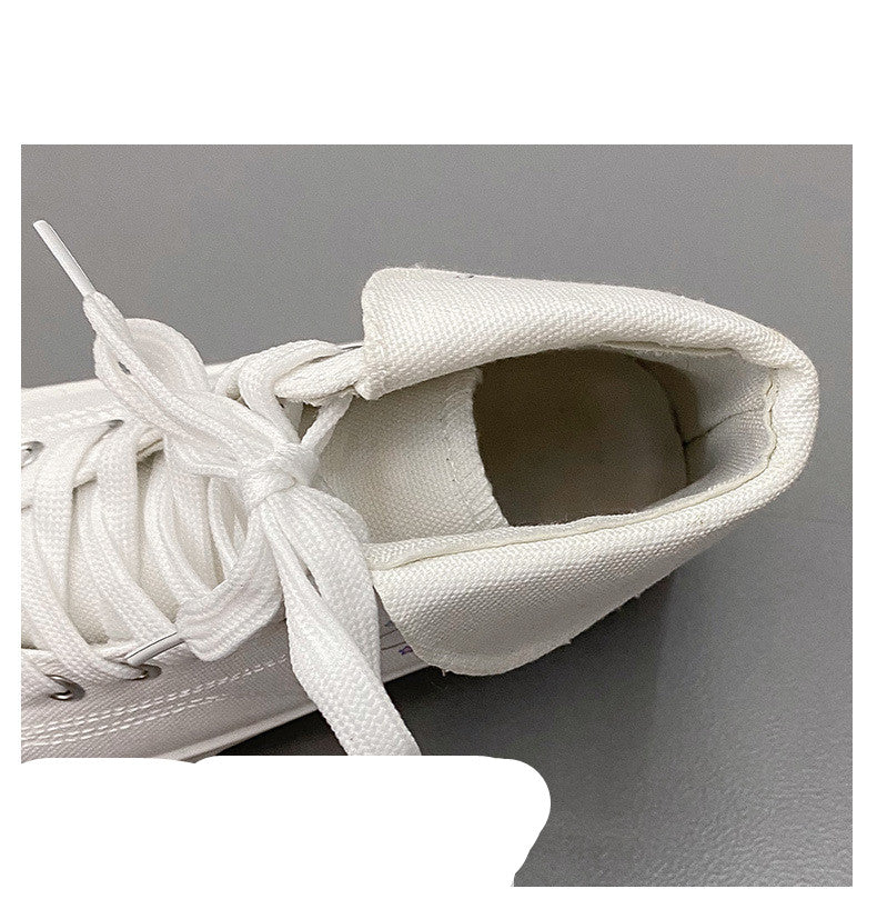 Japanese College Style Cartoon Thick Soled White Shoes Casual Sneakers - Premium Dames sportschoenen from My Store - Just €39.74! Shop now at KIYOO Royal Brand