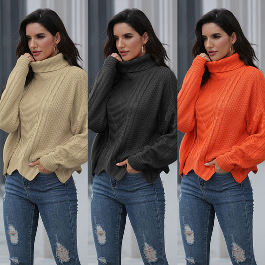 Loose solid color sweater women winter - Premium Truien & Vesten from My Store - Just €38.31! Shop now at KIYOO Royal Brand