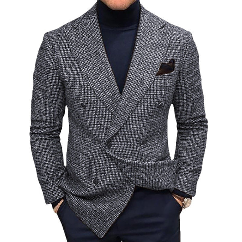 Casual Men's Gentleman Casual Suit Jacket - Premium Pakken & Stropdassen from My Store - Just €56.75! Shop now at KIYOO Royal Brand