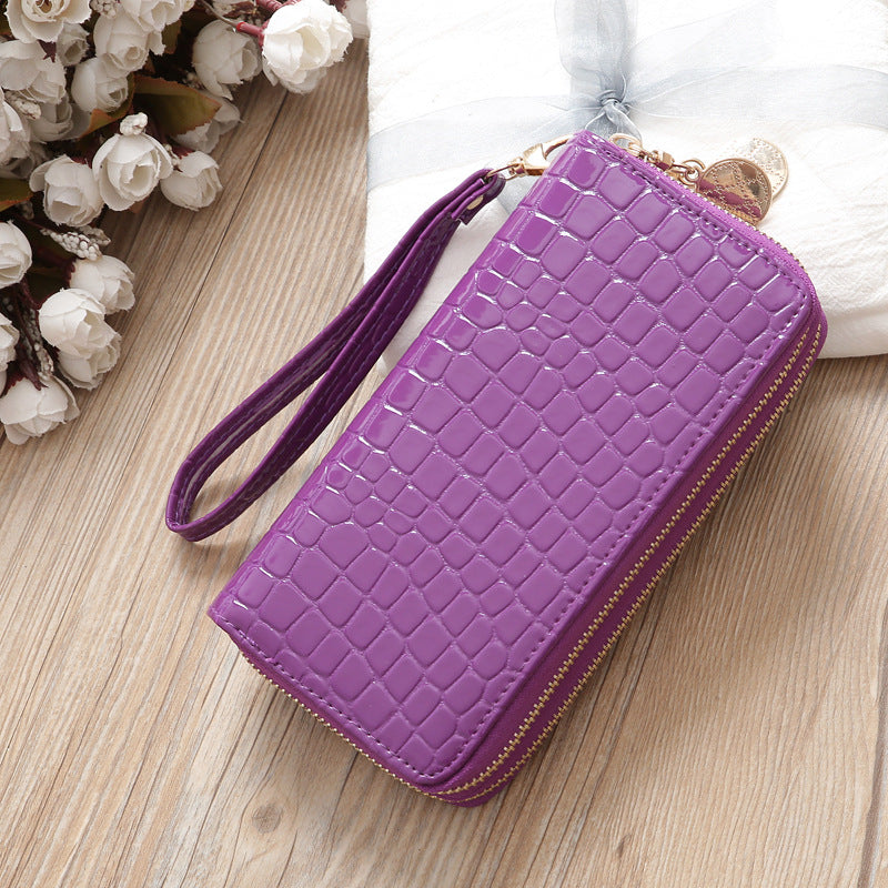 Women's Solid Color Double Zipper Multiple Card Slots Large-capacity Wallet - Premium Portemennees from My Store - Just €16.58! Shop now at KIYOO Royal Brand