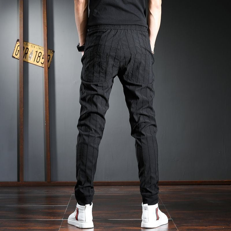 Trendy gestreepte broek - Premium Jeans from KIYOO Royal Brand - Just €38.90! Shop now at KIYOO Royal Brand