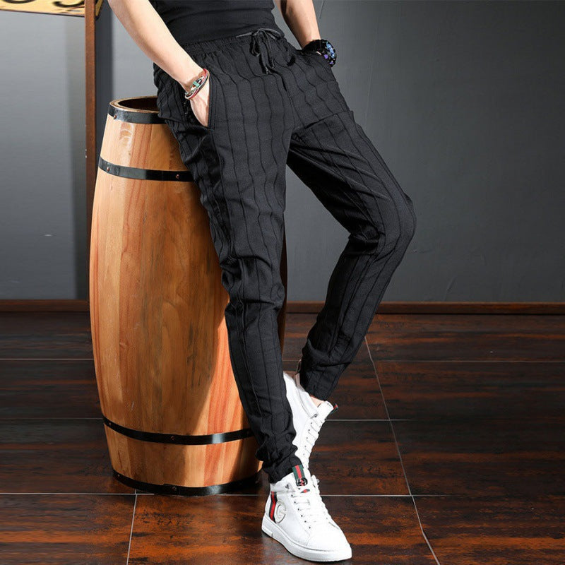 Trendy gestreepte broek - Premium Jeans from KIYOO Royal Brand - Just €38.90! Shop now at KIYOO Royal Brand