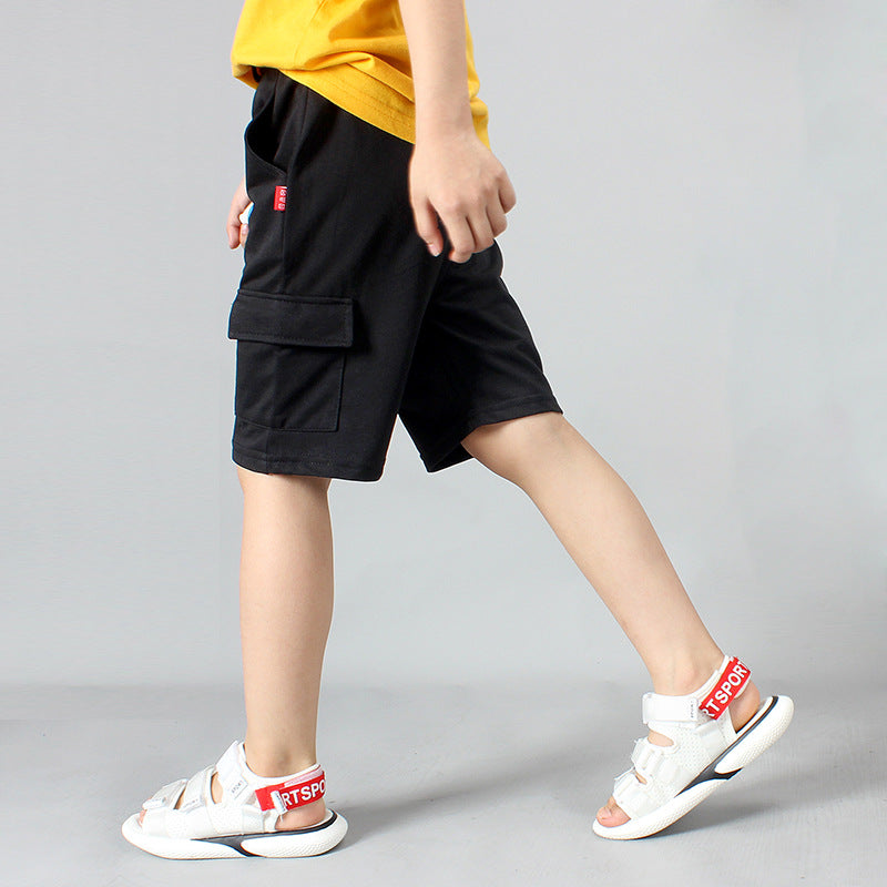 Summer New Boys' Cotton Casual Overalls Shorts - Premium Jongens broeken from My Store - Just €28.65! Shop now at KIYOO Royal Brand