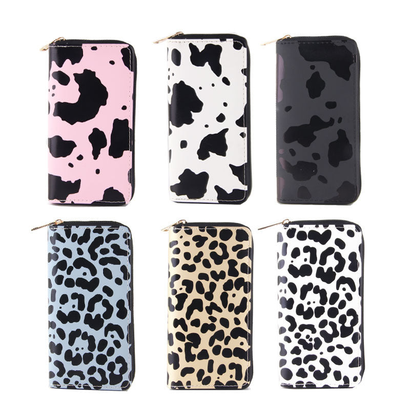 Cow Pattern Ladies Wallet PU Long Zipper - Premium Portemennees from My Store - Just €15.73! Shop now at KIYOO Royal Brand