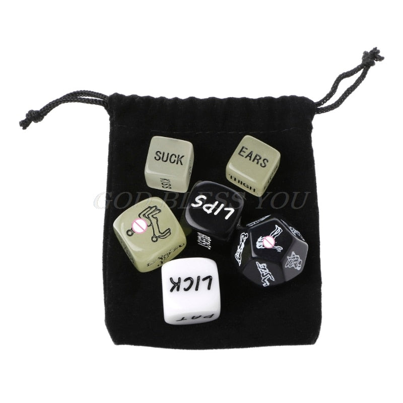 English Fun Dice Flirting Toys For Men And Women - Premium party from My Store - Just €11.26! Shop now at KIYOO Royal Brand