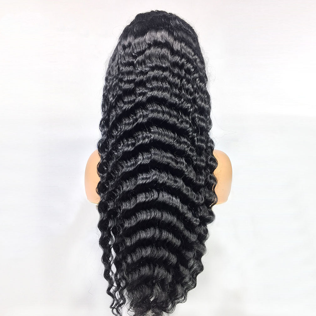 Human Hair 28 30 Deep Wave Lace Frontal Wigs 13 4 Front Wigs - Premium Pruiken/Waves from My Store - Just €135.09! Shop now at KIYOO Royal Brand