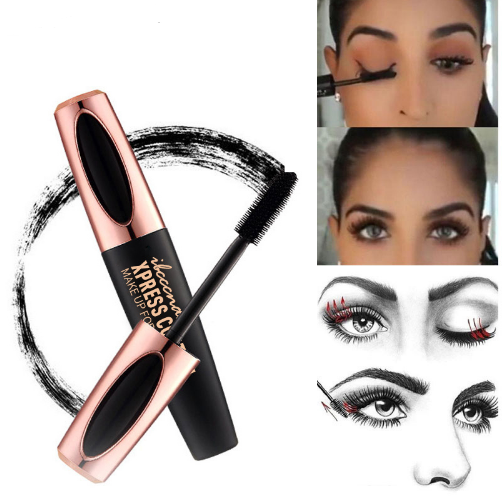 4D Mascara met Borstel Van Zijdevezels - Premium Cosmetica from My Store - Just €17.42! Shop now at KIYOO Royal Brand