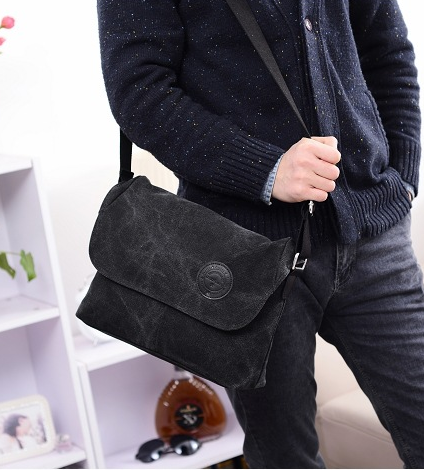 Canvas Shoulder Bag - Premium Tassen & Rugtassen from My Store - Just €36.14! Shop now at KIYOO Royal Brand