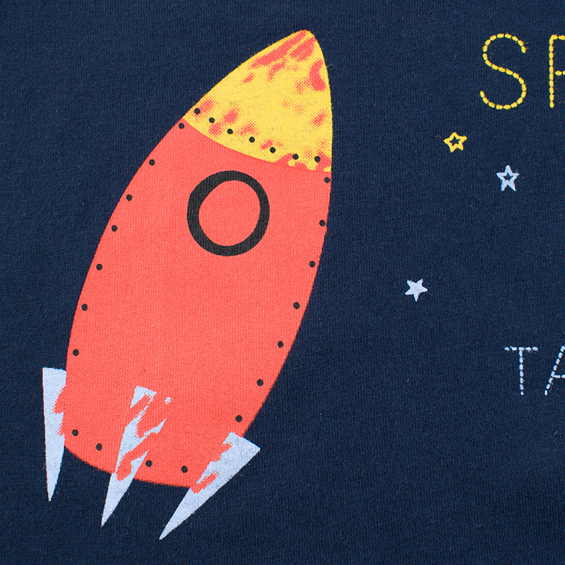 Children's rocket print T-shirt - Premium T-shirt Jongens from My Store - Just €13.11! Shop now at KIYOO Royal Brand