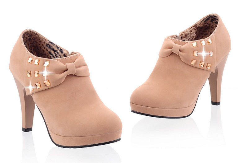 Round toe high heels - Premium Hakken from My Store - Just €36.27! Shop now at KIYOO Royal Brand