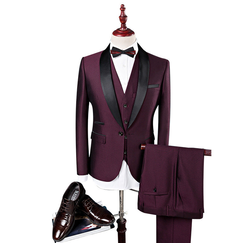 Men 3 Pieces Suit Set Men Wedding Suits Groom Tuxedos - Premium Pakken & Stropdassen from My Store - Just €170.68! Shop now at KIYOO Royal Brand