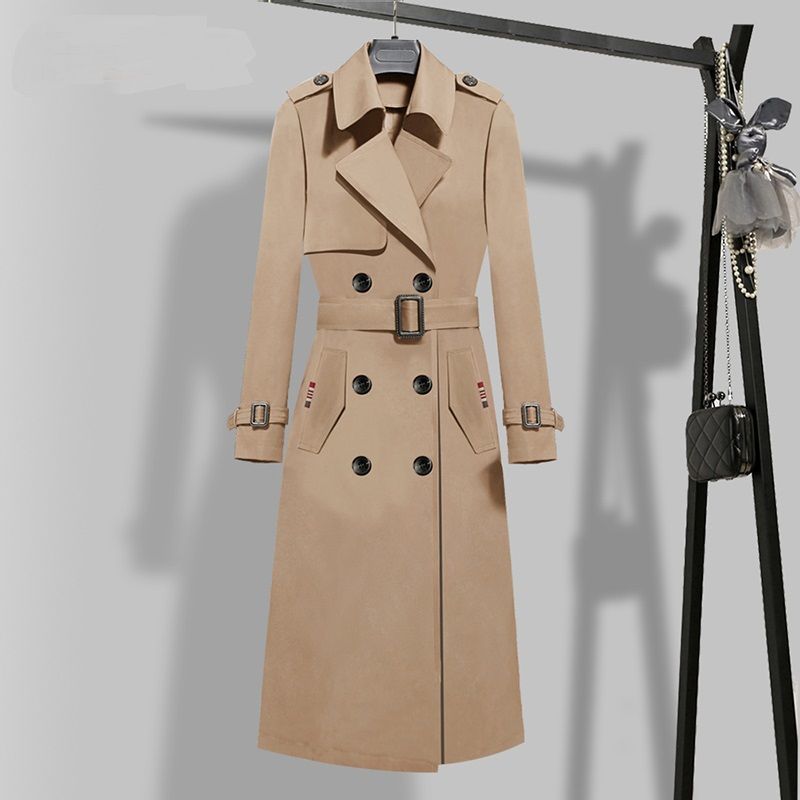 British Classic Expensive Medium Long Coat - Premium Dames Jassen from My Store - Just €70.09! Shop now at KIYOO Royal Brand