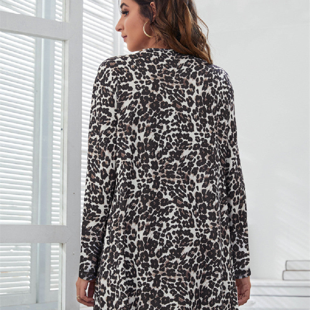 Women's Fashion Knitted Printed Coat - Premium Dames Jassen from My Store - Just €37.96! Shop now at KIYOO Royal Brand