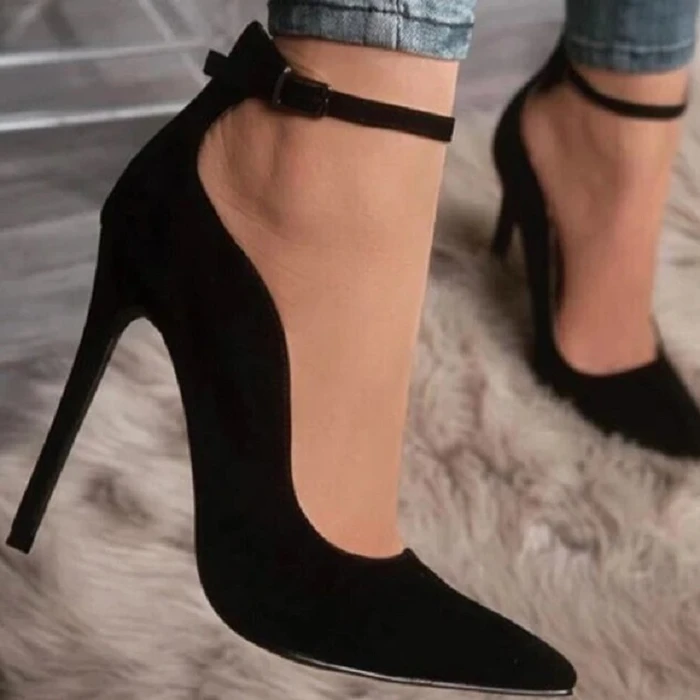 Buckle pointed high heels - Premium Hakken from My Store - Just €43.26! Shop now at KIYOO Royal Brand