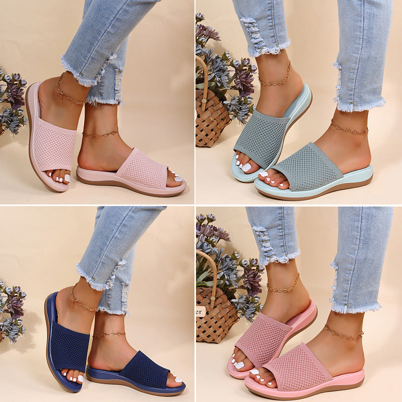 Women Shoes Summer Flat Sandals Casual Indoor Outdoor Slipper For Beach Shoes - Premium Sandalen from My Store - Just €31.45! Shop now at KIYOO Royal Brand