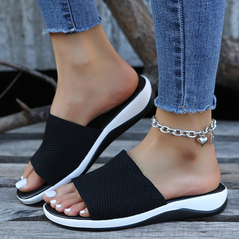 Women Shoes Summer Flat Sandals Casual Indoor Outdoor Slipper For Beach Shoes - Premium Sandalen from My Store - Just €31.45! Shop now at KIYOO Royal Brand