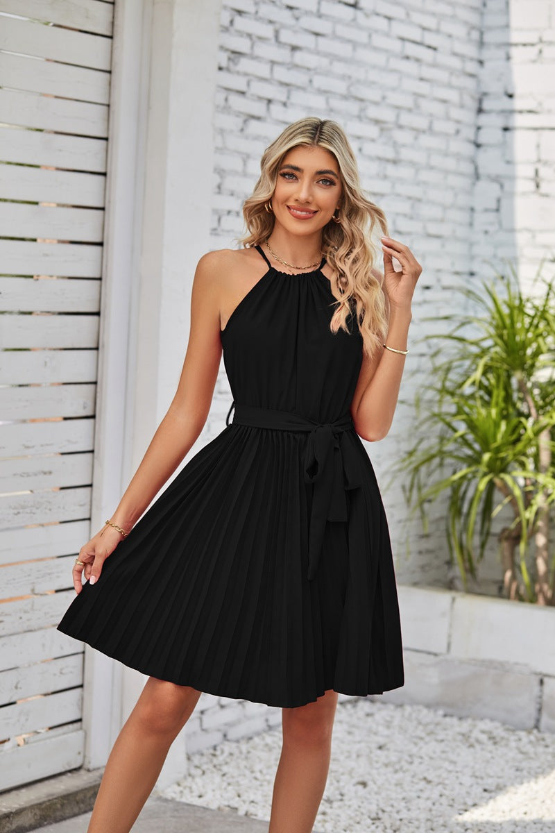 Halter Strapless Dress - Premium Dameskleding from My Store - Just €39.78! Shop now at KIYOO Royal Brand