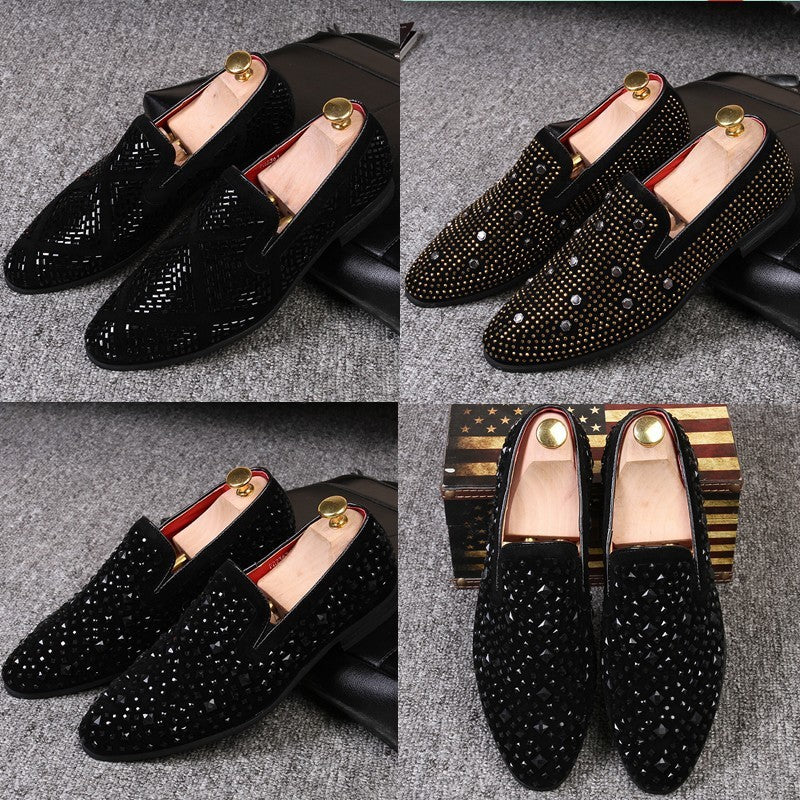 Studded leather shoes - Premium Loafers from My Store - Just €72.14! Shop now at KIYOO Royal Brand