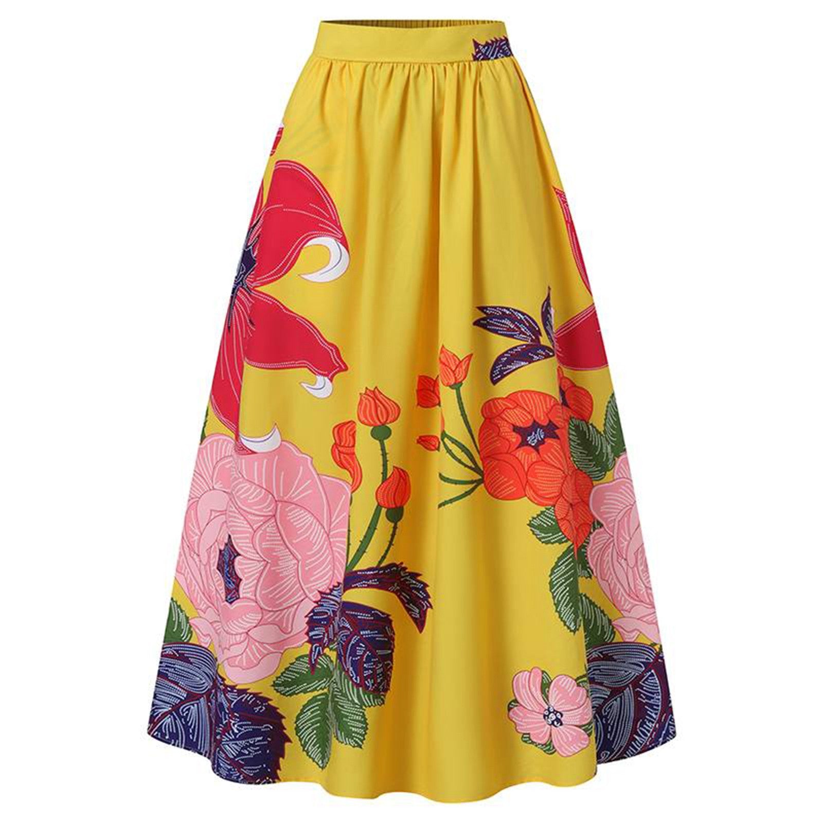 Feather A Line rok - Premium Rokken from My Store - Just €35.84! Shop now at KIYOO Royal Brand