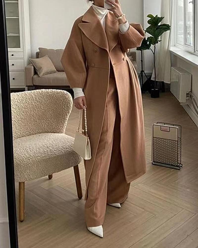 Vintage Court Lantern Sleeves Large Lapel Jacket - Premium Dames Jassen from My Store - Just €59.16! Shop now at KIYOO Royal Brand