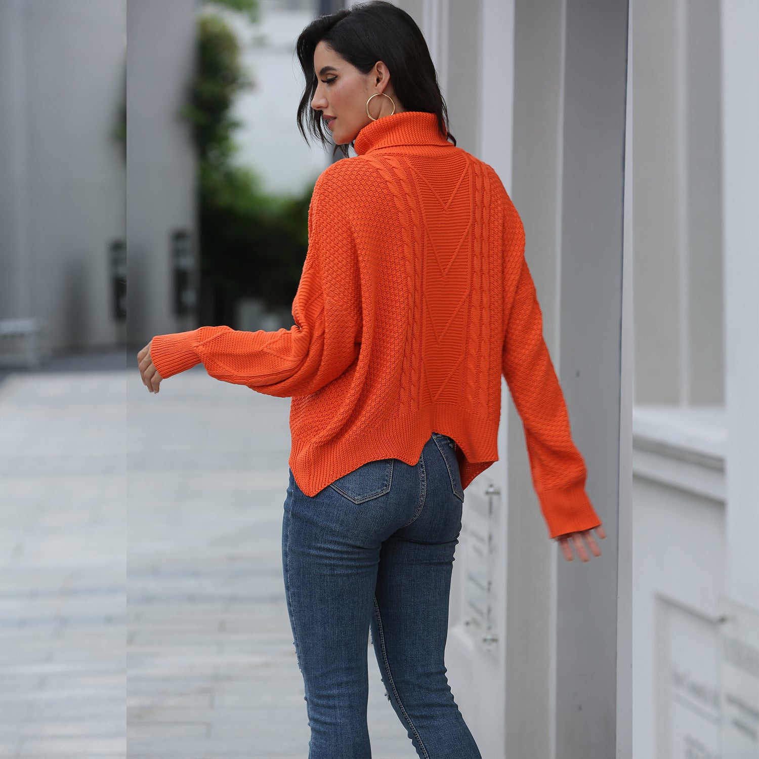 Loose solid color sweater women winter - Premium Truien & Vesten from My Store - Just €38.31! Shop now at KIYOO Royal Brand