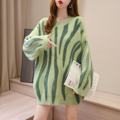 Lazy Style Sweater Women Print Pullover - Premium Truien & Vesten from My Store - Just €45.14! Shop now at KIYOO Royal Brand