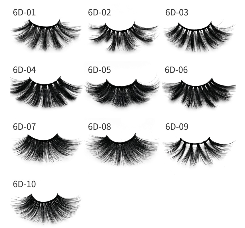 Nethong 25mm mink 6D three-dimensional messy cross-eye lashes - Premium Cosmetica from My Store - Just €22.35! Shop now at KIYOO Royal Brand