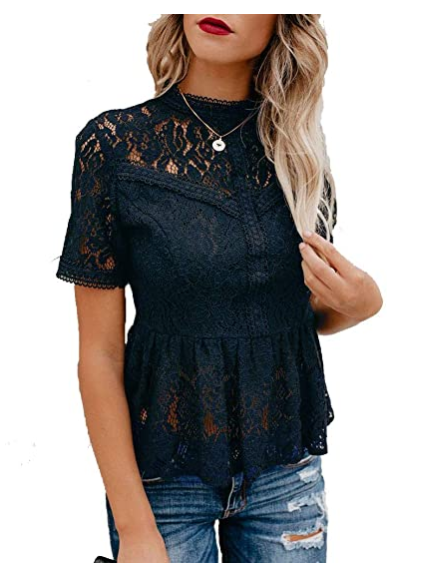 Summer Water-soluble Lace Temperament Crocheted Blouse Women - Premium Blouses from My Store - Just €55.42! Shop now at KIYOO Royal Brand