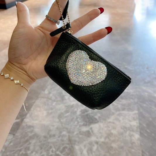 Love Mini Coin Purse Diamond Travel - Premium Portemennees from My Store - Just €75.99! Shop now at KIYOO Royal Brand