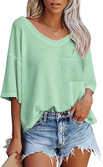 Tops Met Opgestikte Zak - Premium topjes/shirt from My Store - Just €36.24! Shop now at KIYOO Royal Brand