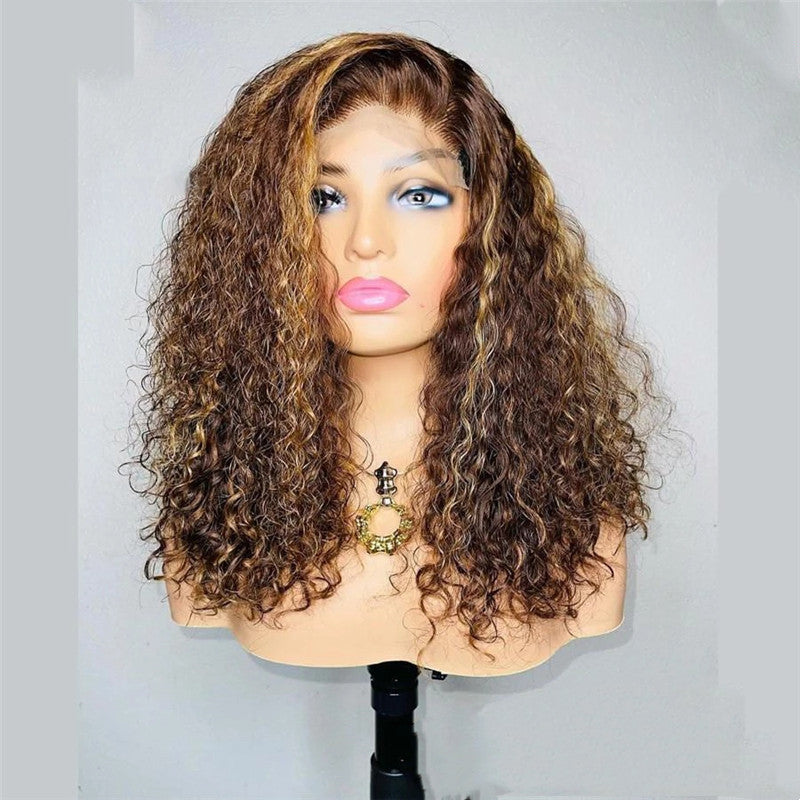 Transparent Lace Wig Hair Cover - Premium Pruiken/Waves from My Store - Just €320.18! Shop now at KIYOO Royal Brand