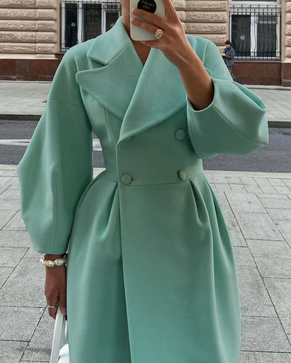 Vintage Court Lantern Sleeves Large Lapel Jacket - Premium Dames Jassen from My Store - Just €59.16! Shop now at KIYOO Royal Brand