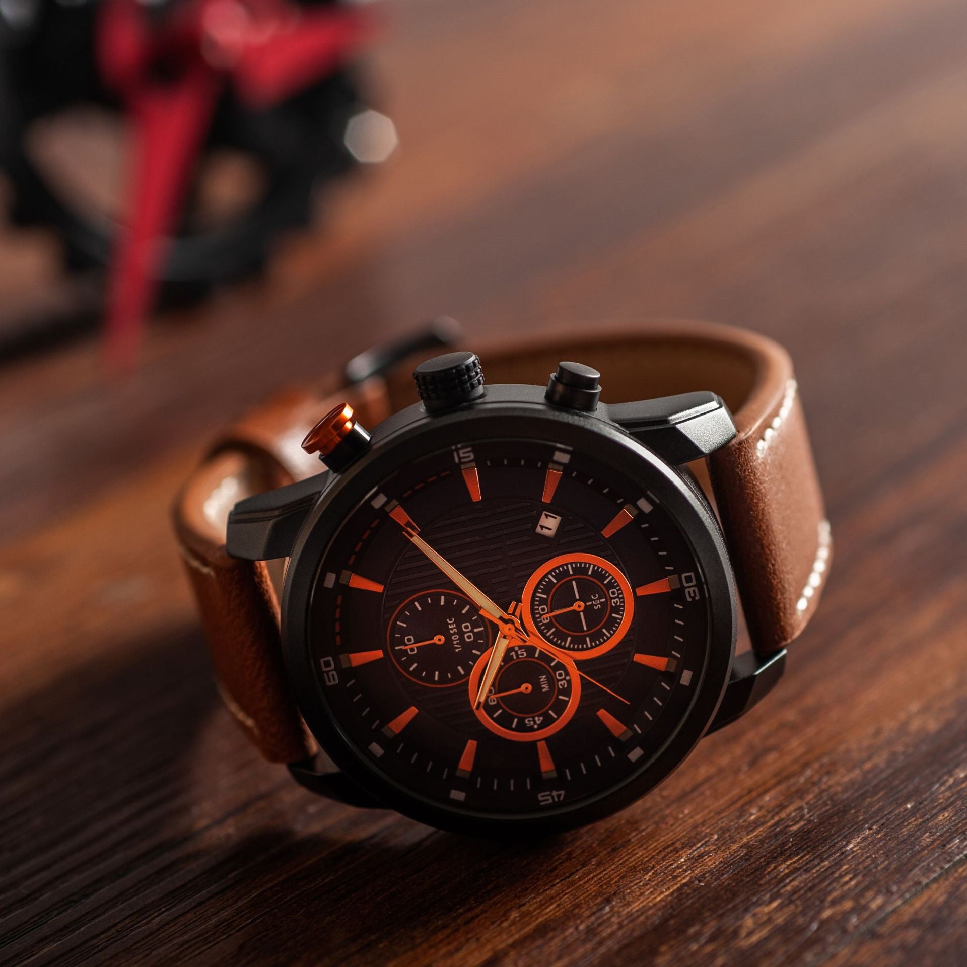 Multifunctional Leather Sports Quartz Watch - Premium Watches from My Store - Just €45.22! Shop now at KIYOO Royal Brand