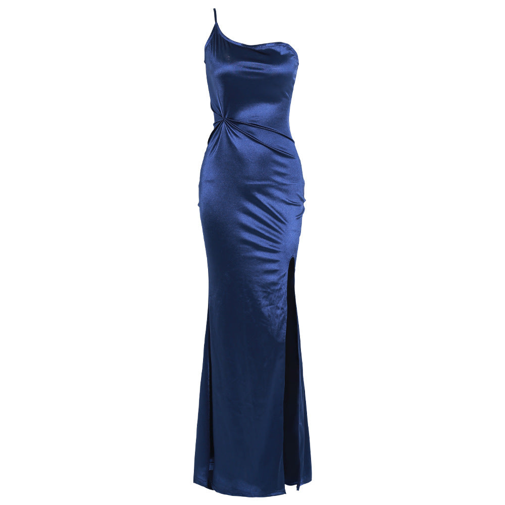 Ladies long dress with slits - Premium Jurken from My Store - Just €98.66! Shop now at KIYOO Royal Brand