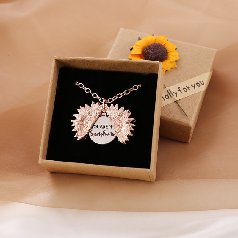 You Are My Sunshine Zonnebloem ketting dames