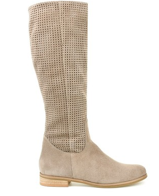 Low Heel Large Size Round Head Air Vent Suede High Boots - Premium Dames laarzen from My Store - Just €85.18! Shop now at KIYOO Royal Brand