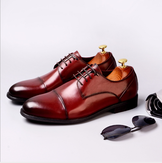 Men's business leather dress shoes, youth shoes, men - Premium veterschoenen from My Store - Just €333.86! Shop now at KIYOO Royal Brand