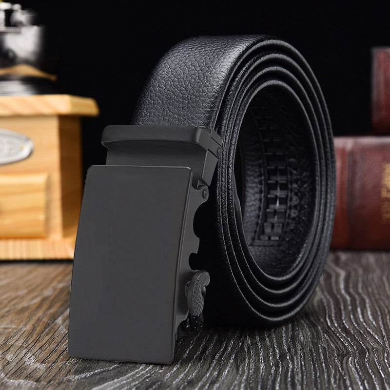 Men's Leisure Middle-aged Youth Business Automatic Buckle Belt - Premium Riemen from My Store - Just €16.12! Shop now at KIYOO Royal Brand