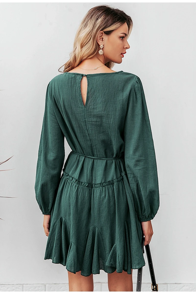 Tommy Dress - Green - Premium Jurken from My Store - Just €63.89! Shop now at KIYOO Royal Brand