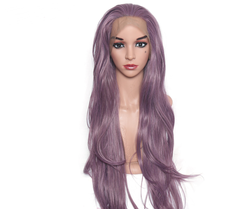 Purple curly hair - Premium Pruiken/Waves from My Store - Just €65.85! Shop now at KIYOO Royal Brand