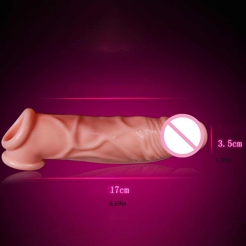 Stretchable Double Male Cock Extender Dildo Enhancer - Premium sextoys from My Store - Just €12.92! Shop now at KIYOO Royal Brand