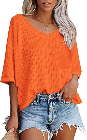 Tops Met Opgestikte Zak - Premium topjes/shirt from My Store - Just €36.24! Shop now at KIYOO Royal Brand