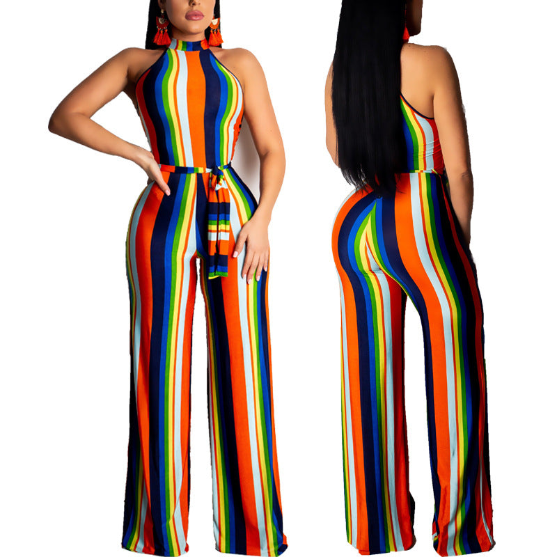 Women's Rainbow casual Jumpsuit - Premium jumpsuit from My Store - Just €47.35! Shop now at KIYOO Royal Brand