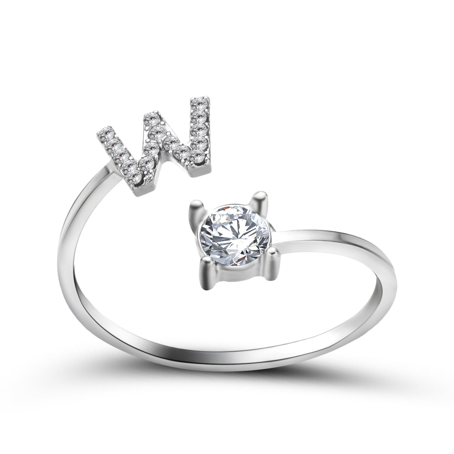 verstelbare 26 beginletter ring voor vrouwen - Premium dames sieraden from KIYOO Royal Brand - Just €13.70! Shop now at KIYOO Royal Brand