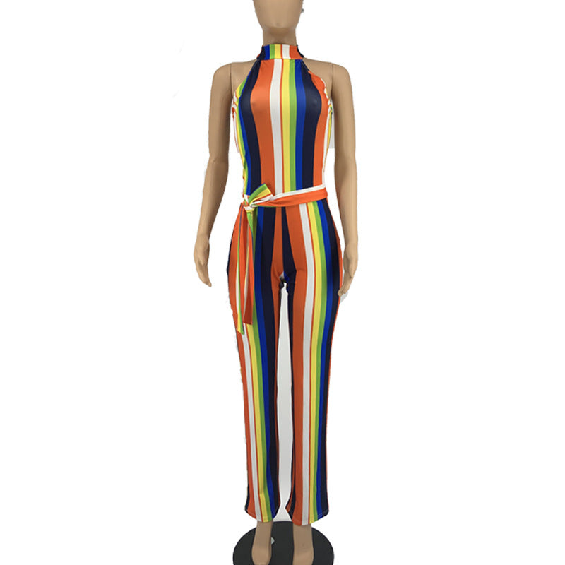 Women's Rainbow casual Jumpsuit - Premium jumpsuit from My Store - Just €47.35! Shop now at KIYOO Royal Brand