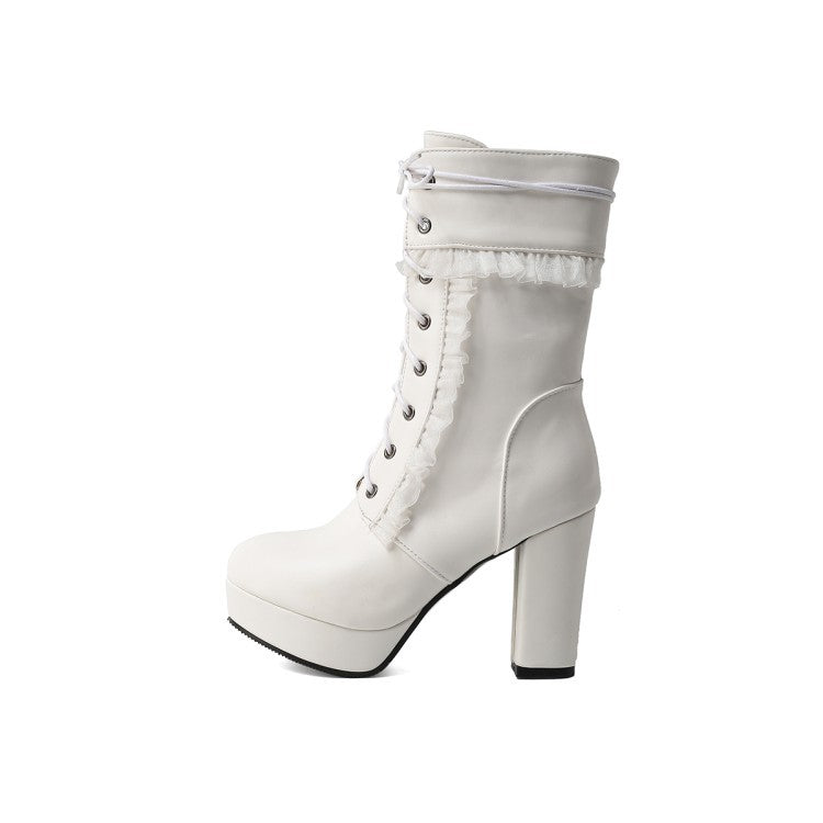 Women's Fashionable High-heeled Boots - Premium Dames laarzen from My Store - Just €65.03! Shop now at KIYOO Royal Brand